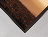 dark brown wooden box frame detail