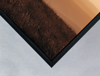 black wooden box frame detail