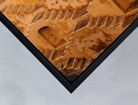 black wooden box frame detail
