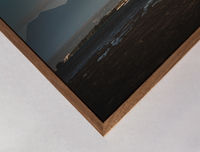 brown wooden box frame detail 