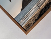 brown wooden box frame detail 