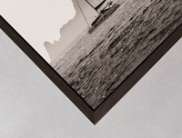 dark brown wooden box frame detail
