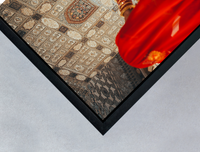 black wooden box frame detail