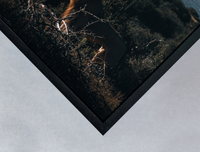 black wooden box frame detail