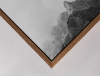 brown wooden box frame detail 