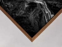 brown wooden box frame detail 