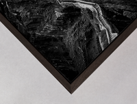 dark brown wooden box frame detail