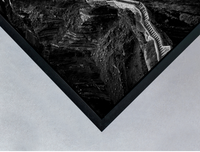 black wooden box frame detail