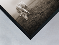 black wooden box frame detail