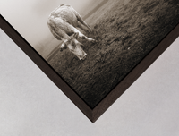 dark brown wooden box frame detail